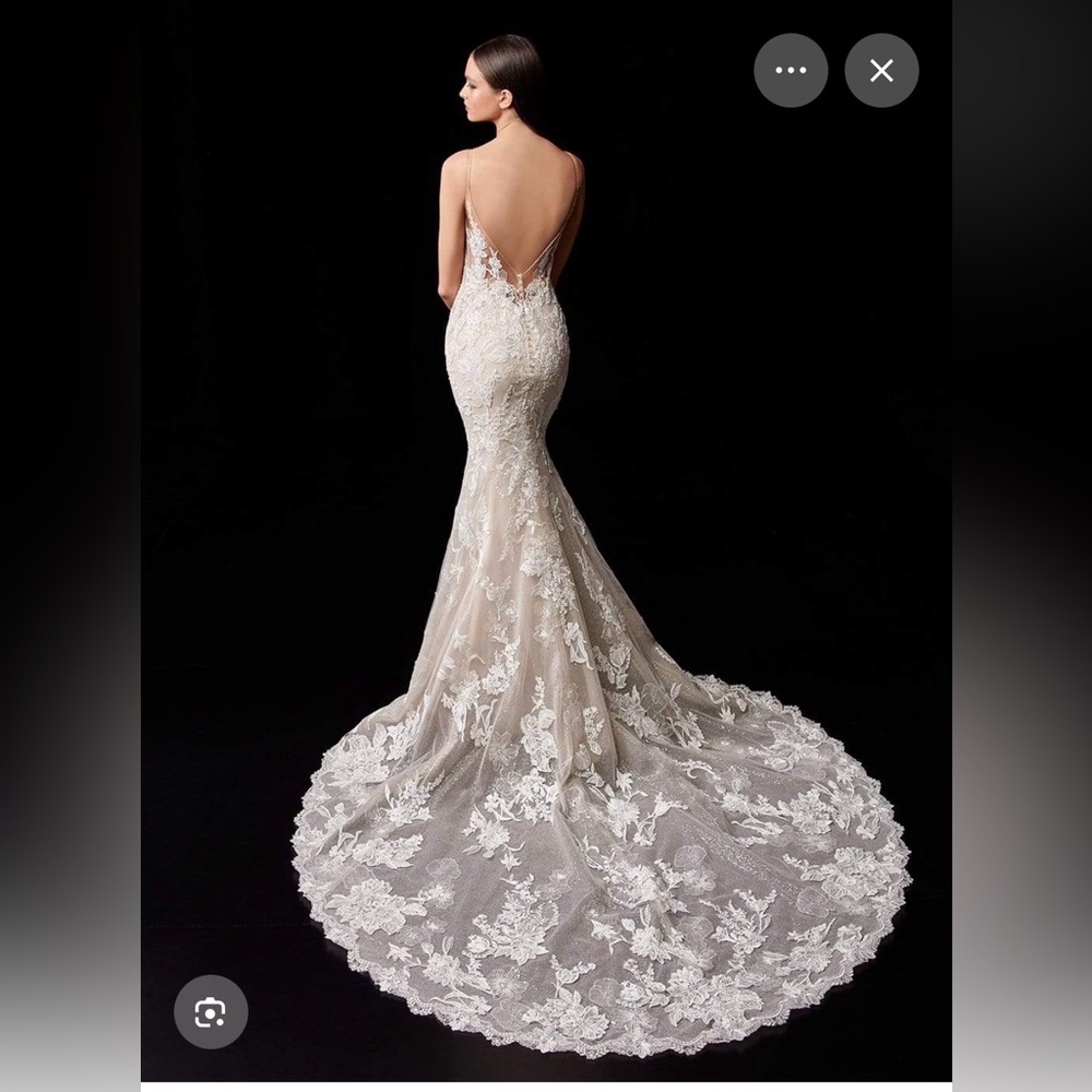 Enzoani Paige Elegant Lace Wedding Dress - Picture 10 of 10